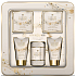 Grace Cole Bergamot, Ginger & Lemongrass shower gel 75 ml + body lotion 75 ml + bath crystals 100 g + bath pearls 80 g + flannel washcloth + tin box, cosmetic set for women