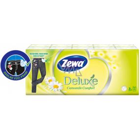 Zewa Deluxe Camomile Comfort paper handkerchiefs 10 x 10 pieces