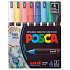 Posca Universal set of acrylic markers 0,7 - 1 mm Basic colours 8 pieces PC-1MR