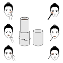 Make-up 3in1 Eyes, lips & face multifunctional make-up for eyes, lips and face Peach Echo 1,3 g