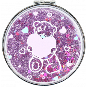 Me To You Cosmetic mirror with glitter Heart 8 cm
