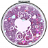 Me To You Cosmetic mirror with glitter Heart 8 cm