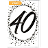 Nekupto 40 years anniversary card 115 x 170 mm