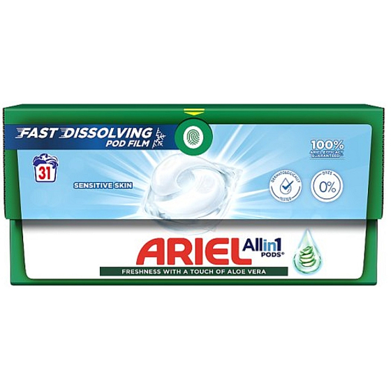 Ariel All in 1 Pods Sensitive Skin gel capsules for sensitive skin 31 pieces