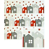 Nekupto Christmas gift wrapping paper 70 x 1000 cm White, red-grey houses