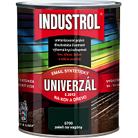Industrol S2013 universal gloss topcoat for metal and wood, 5700 wagon green, 750 ml