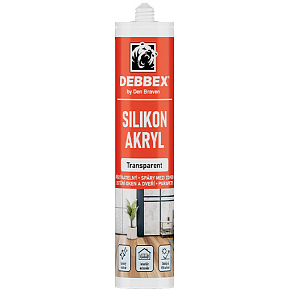 Den Braven Silicone Acrylic Sealant, Clear, 310 ml