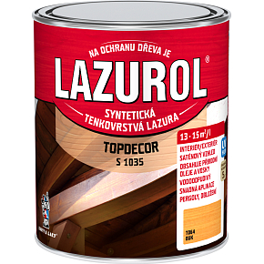 Lazurol Topdecor S1035 thin-layer wood stain T064 beech, 750 ml