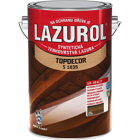 Lazurol Topdecor S1035 thin-layer wood stain T026 wenge, 4.5 l