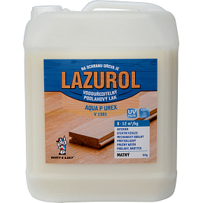 Lazurol Aqua P UREX V1301 matte durable wood varnish transparent, 5 kg