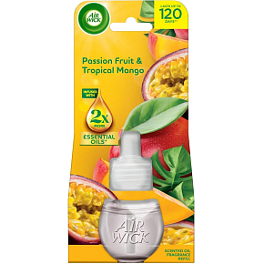 Air Wick Electric Replacement Refill for Electric Air Freshener Passion Fruit & Tropical Mango, 19 ml