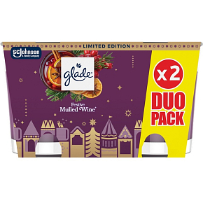 Glade Scented Candles Festive Mulled Wine 2 × 112 g