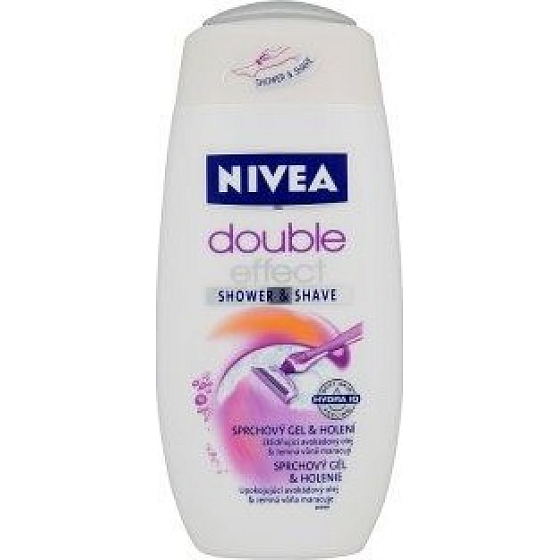 Nivea Double Effect shower gel smooth shave 250 ml