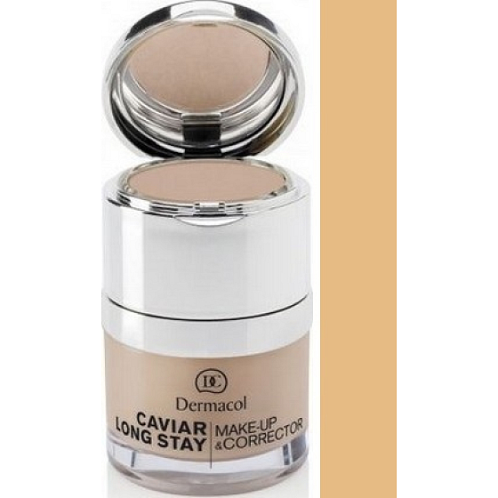 Dermacol Caviar Long Stay Make-Up & Corrector with Caviar and Perfecting Corrector 02 Fair 30 ml