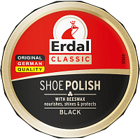 Erdal Shoe Polish Black Shoe Cream, 55 ml