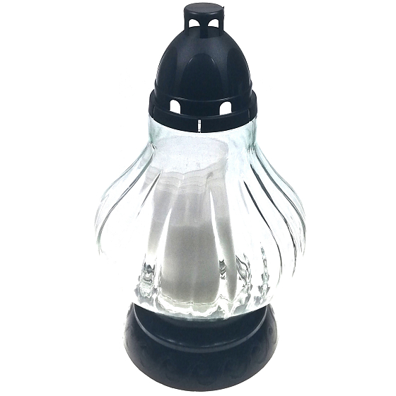 Lima Cemetery Glass Lamp Vase 400 g