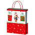 Angel Gift paper bag 32 x 26 x 12,7 cm red and white, gifts, teddy bear L
