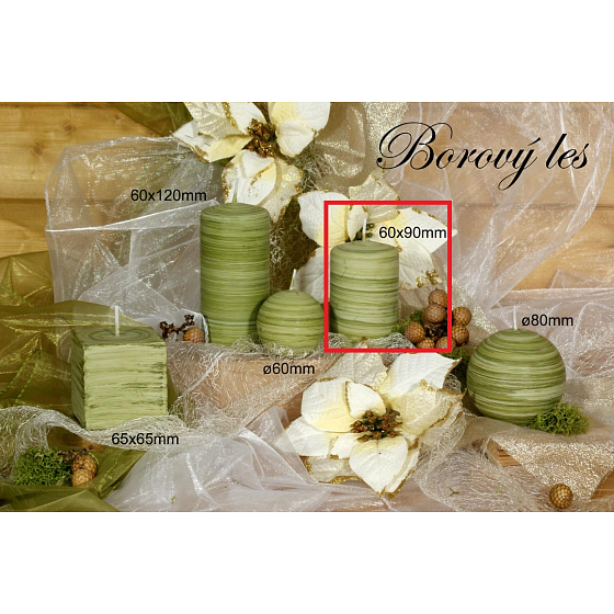 Lima Wellness Pine forest aroma candle cylinder 60 x 90 mm 1 piece