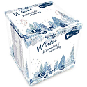 Big Soft Winter handkerchiefs white 2 ply 75 pieces