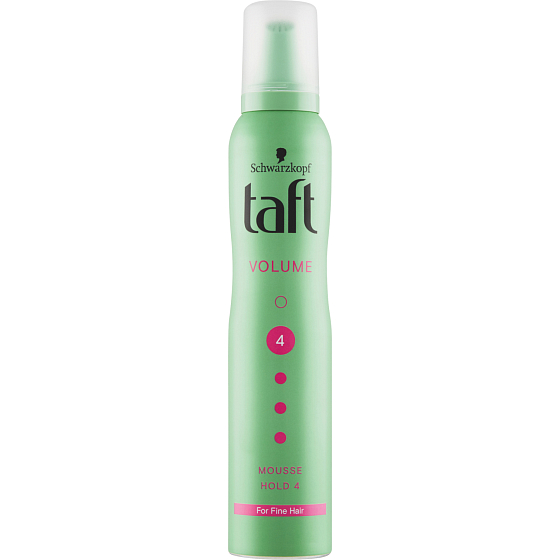 Taft Volume, foam hairspray with push-up effect, Fixing strength 4, 200 ml