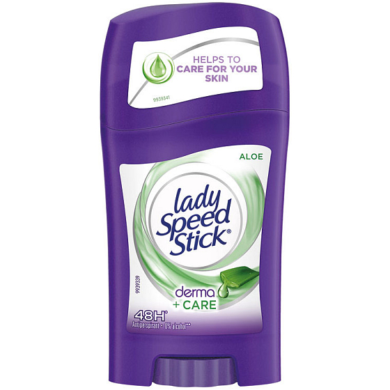 Lady Speed Stick Derma + Care Aloe Antiperspirant Deodorant Stick for Women 45 g