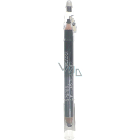 Princessa Davis Eye Double Color eye shadow in pencil + sharpener 047 black and dark gray 6 g