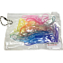 Hair band silicone yellow, orange, pink, blue, purple, green Mix etue 10.5 x 7 cm