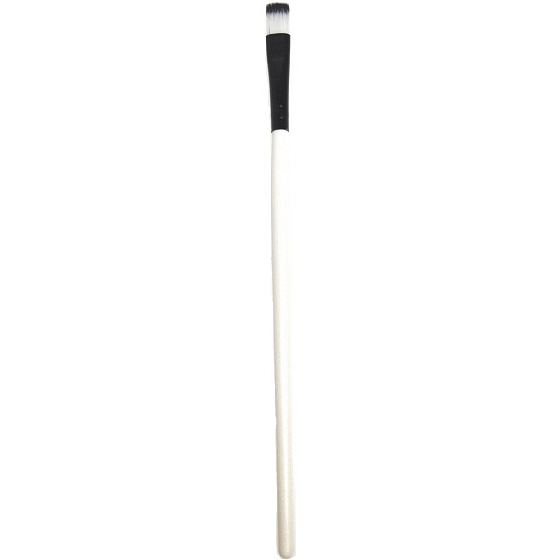 Cosmetic brush black and white straight 18 cm