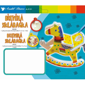 Wooden jigsaw 18 x 15,5 cm