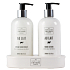 Scottish Fine Soaps Au Lait liquid soap dispenser 300 ml + hand lotion dispenser 300 ml, duo set