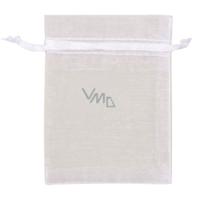 Organza bag white 7 x 9 cm