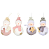 Plush hanging snowman 12 cm 1 piece