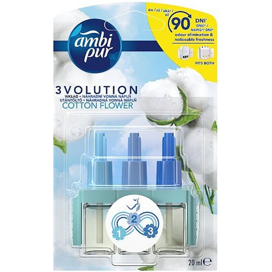 Ambi Pur 3 Volution Cotton Flower electric freshener refill 20 ml