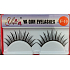 EyelaShes Artificial eyelashes with glue F-10 Black 1 pair