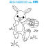 Arch Adhesive foil stencil for glass paints Rabbit 17 x 12 cm