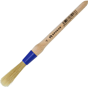 Spokar 81110 round brush, wooden, no. 4 Spokar 81110 round brush, wooden, no. 4
