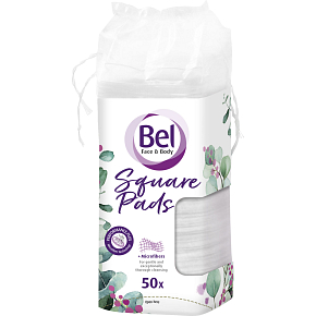 Bel Beauty Square Makeup Remover Pads 50 pcs
