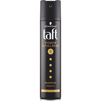 Taft Power & Fullness, hairspray mega strong hold, hold strength 5, 250 ml