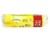 Alufix Aroma Lemon retractable garbage bags, 14µ, 40 liters, 53 x 60 cm, 20 pieces