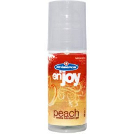 Primeros Enjoy Peach lubricating gel with peach aroma with a 100 ml dispenser
