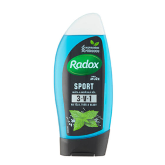 Radox Men Sporty Watermint & Sea Minerals 3in1 shower gel and shampoo for men 250 ml