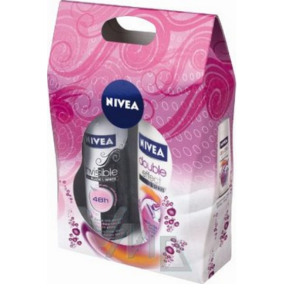 Nivea Kazclear shower gel 250 ml + antiperspirant spray 150 ml, cosmetic set for women