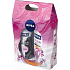 Nivea Kazclear shower gel 250 ml + antiperspirant spray 150 ml, cosmetic set for women