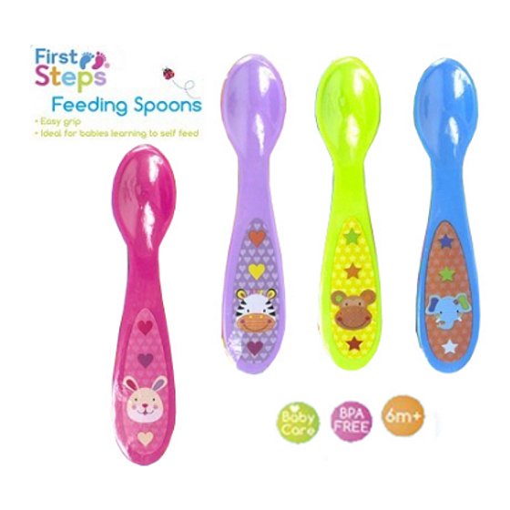 First Steps Toddler spoon green 1 piece