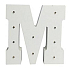 Nekupto Wooden LED letter M decoration 16 cm