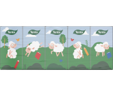 These Kids Sheep hygienic tissues made from pure cellulose 3-ply 10 x 10 pieces