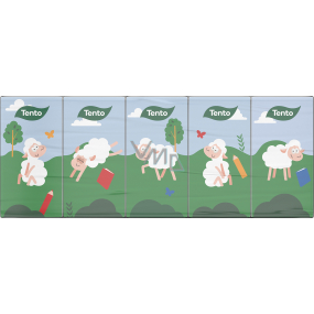 These Kids Sheep hygienic tissues made from pure cellulose 3-ply 10 x 10 pieces