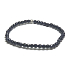 Goldstone blue Avanturine facet bracelet elastic, ball 4 mm / 16-17 cm, stone ambition