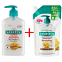 Sanytol Nourishing Almond Milk & Royal Jelly Disinfectant Soap 250 ml dispenser + 500 ml refill, duopack