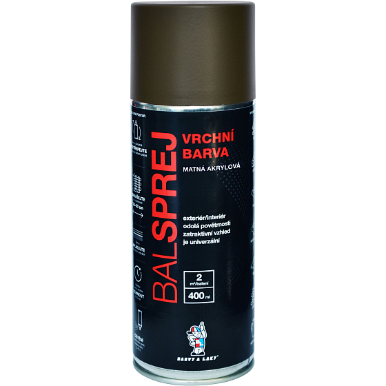 BALSPREJ top universal acrylic spray paint, RAL 6014 olive yellow matte, 400 ml